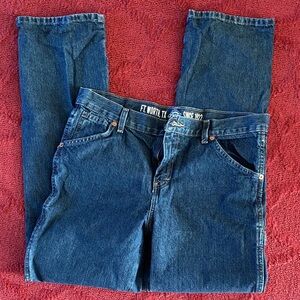 Dickies Boys Straight Leg Indigo Blue Jeans